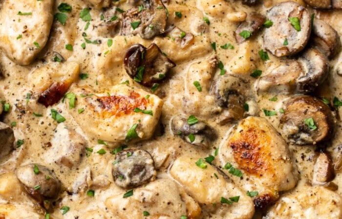 creamy chicken stroganoff recipe