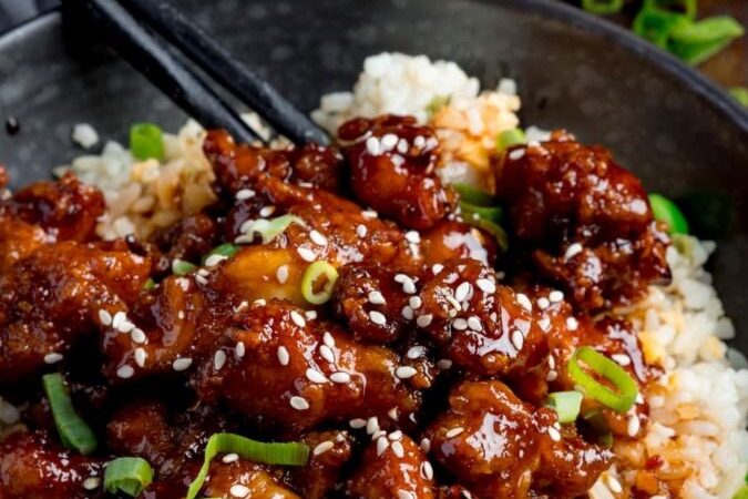 air fryer sesame chicken