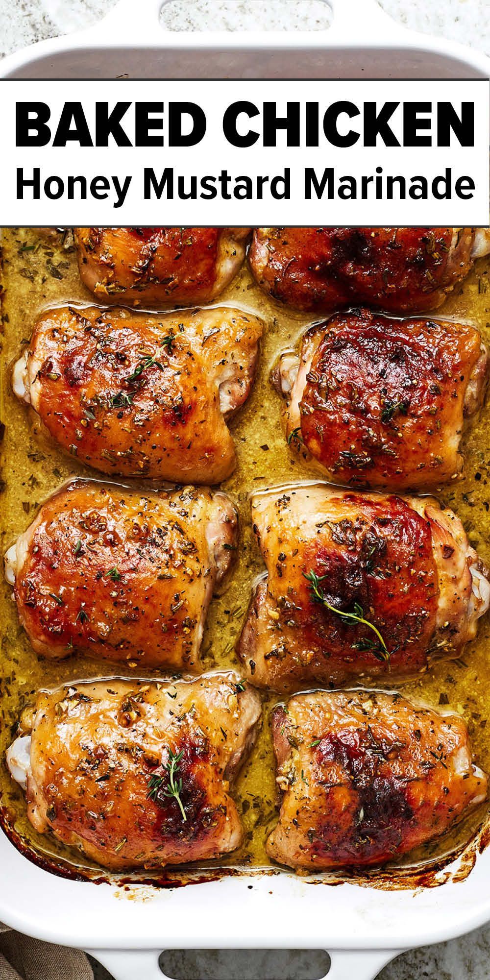 Baked Chicken Thigh (Best Honey Mustard Flavor!)