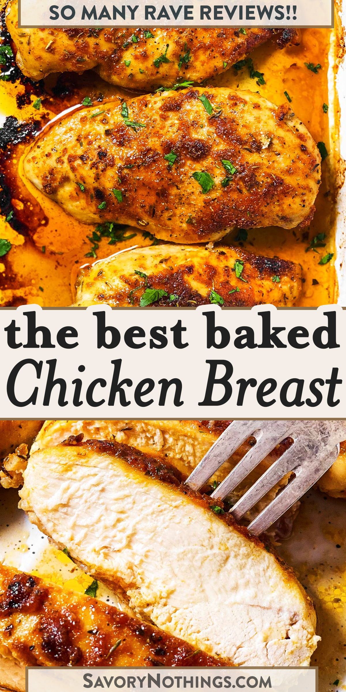 Oven Baked Chicken Breast Recipe - Savory Nothings