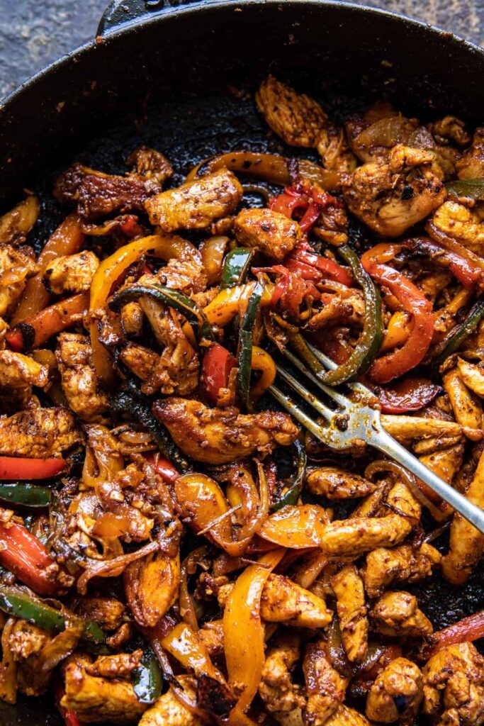 skillet chicken fajitas