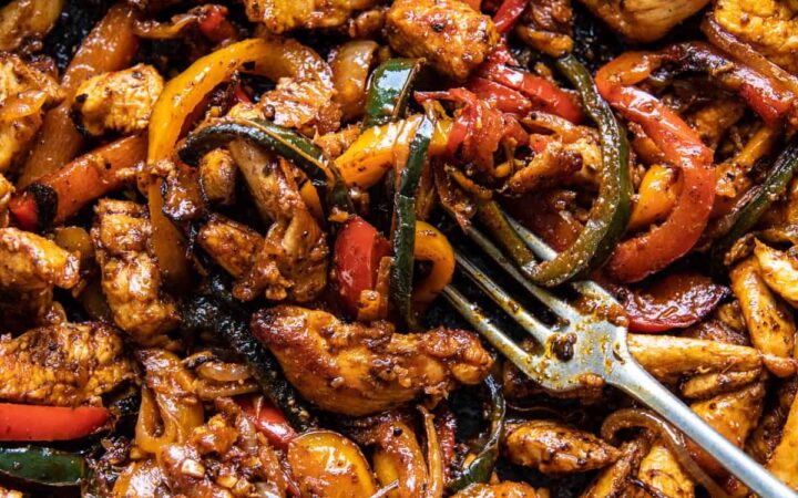 skillet chicken fajitas