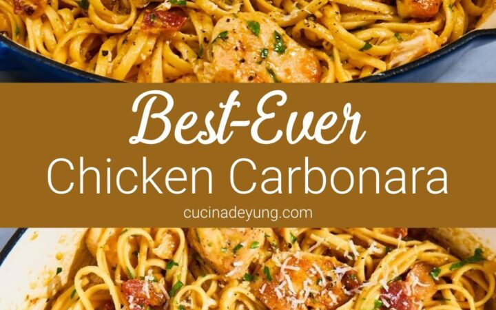 creamy chicken carbonara recipe