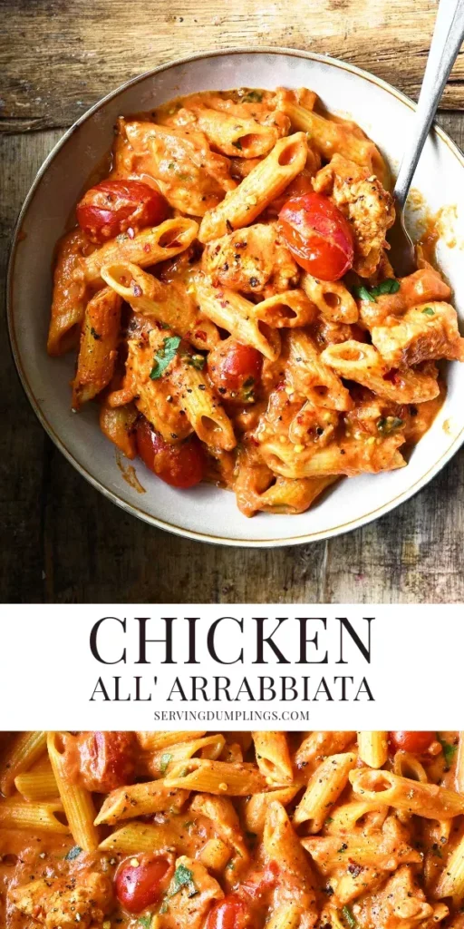 creamy chicken all'arrabbiata recipe